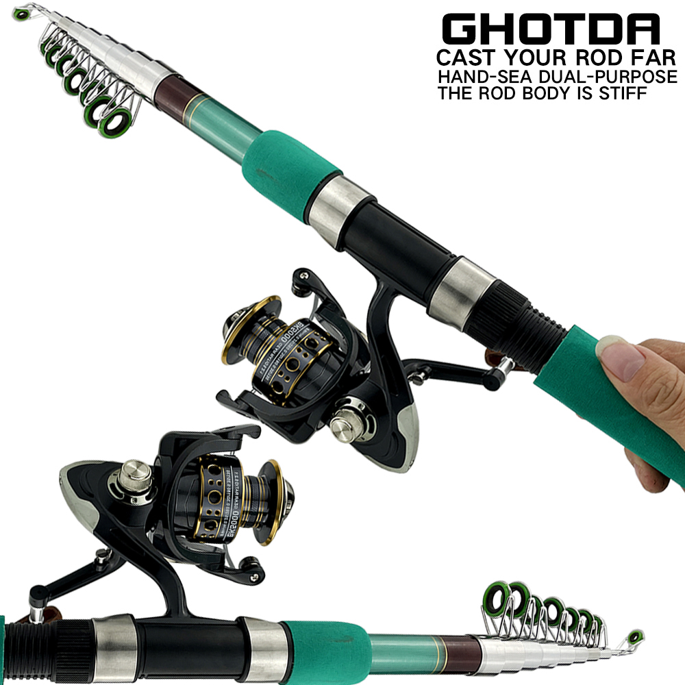 Fishing Equipment Europe - Bass Pike Karpfen Angelrute Combo Wels