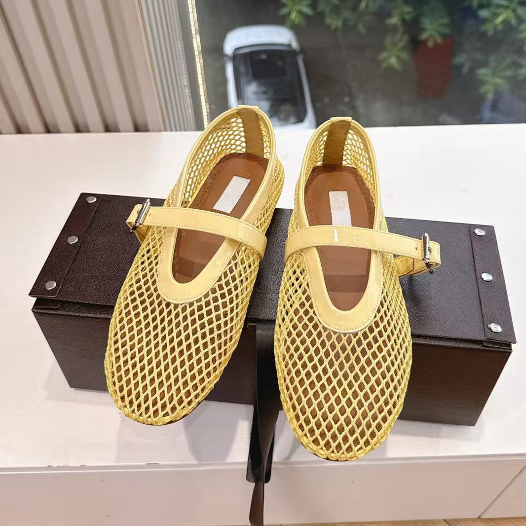 Fishing Net - Designer-Marke Gewebte Fischernetz-Mary-Jane-Schuhe für Damen, Märchenhafte