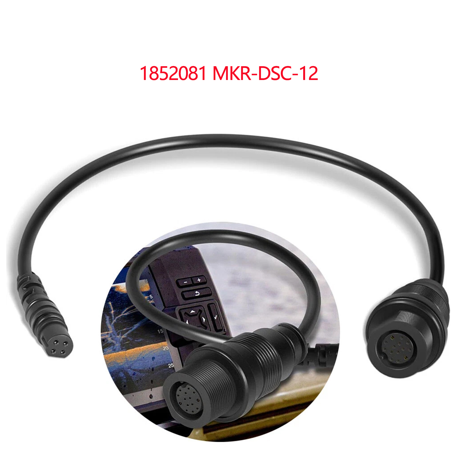 Fish Finder - 1852081 MKR-DSC-12 4-poliges Fischfinder-Adapterkabel für Garmin,
