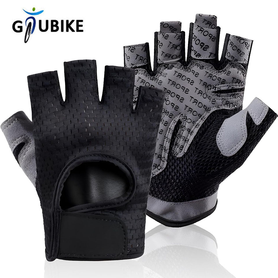 Fishing Equipment In China - GTUBIKE Sport-Halbfingerhandschuhe, rutschfeste, stoßdämpfende Ausrüstung, Fitnessstudio,