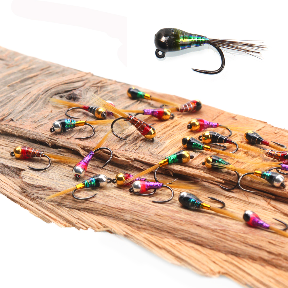 Fishing Equipment Europe - 6 Stück Perdigon Nymphe oder Euro