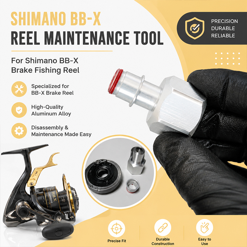 Spinning Reel - Integriertes Reparatur- und Demontagewerkzeug aus Aluminiumlegierung