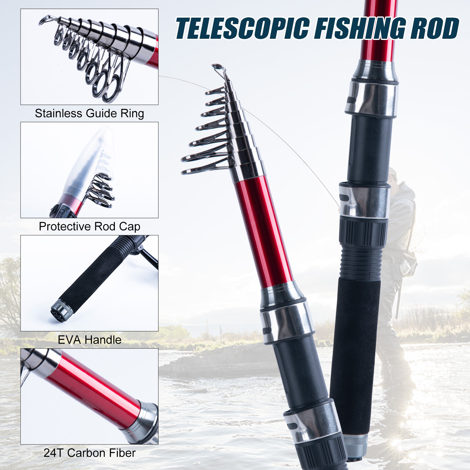 Goture Teleskop-Angelrute und  – Fishing Equipment Europe Bewertung und Preis