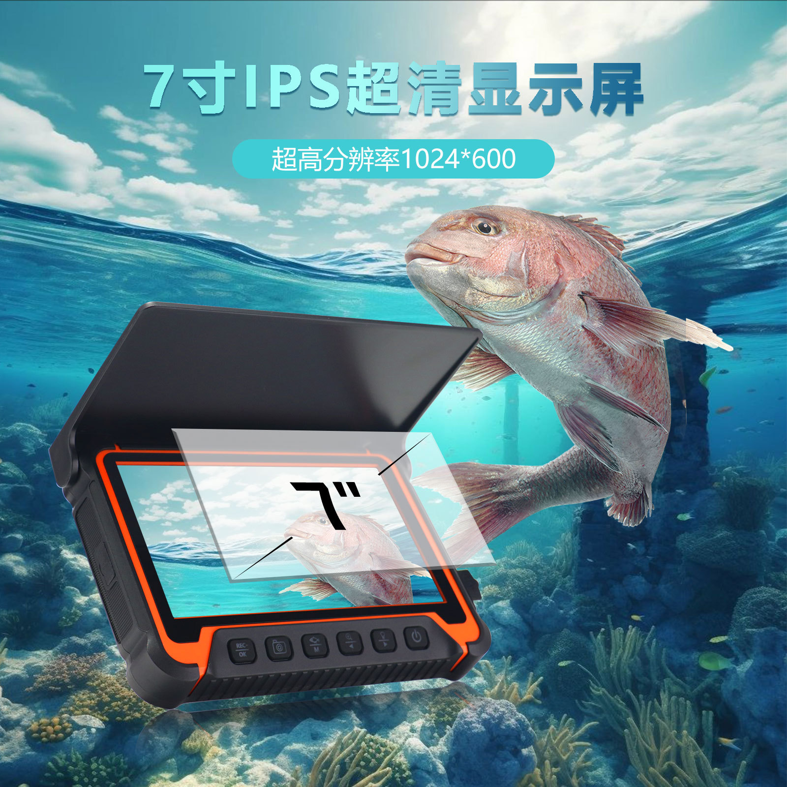 5-Zoll-IPS-Bildschirm Unterwas – Fish Finder Bewertung und Preis