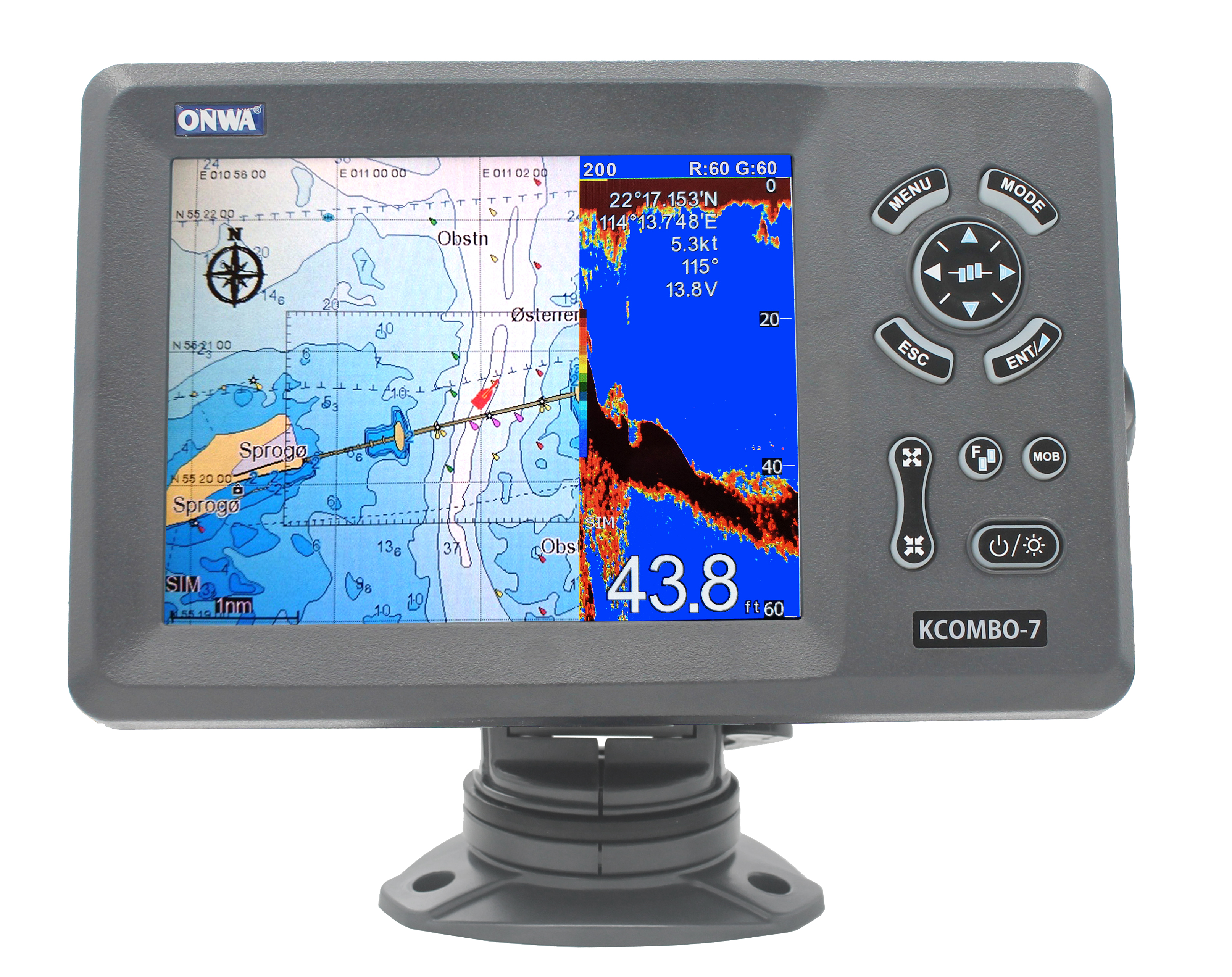 ONWA KCombo-7 7-Zoll Marine GP – Fish Finder Bewertung und Preis