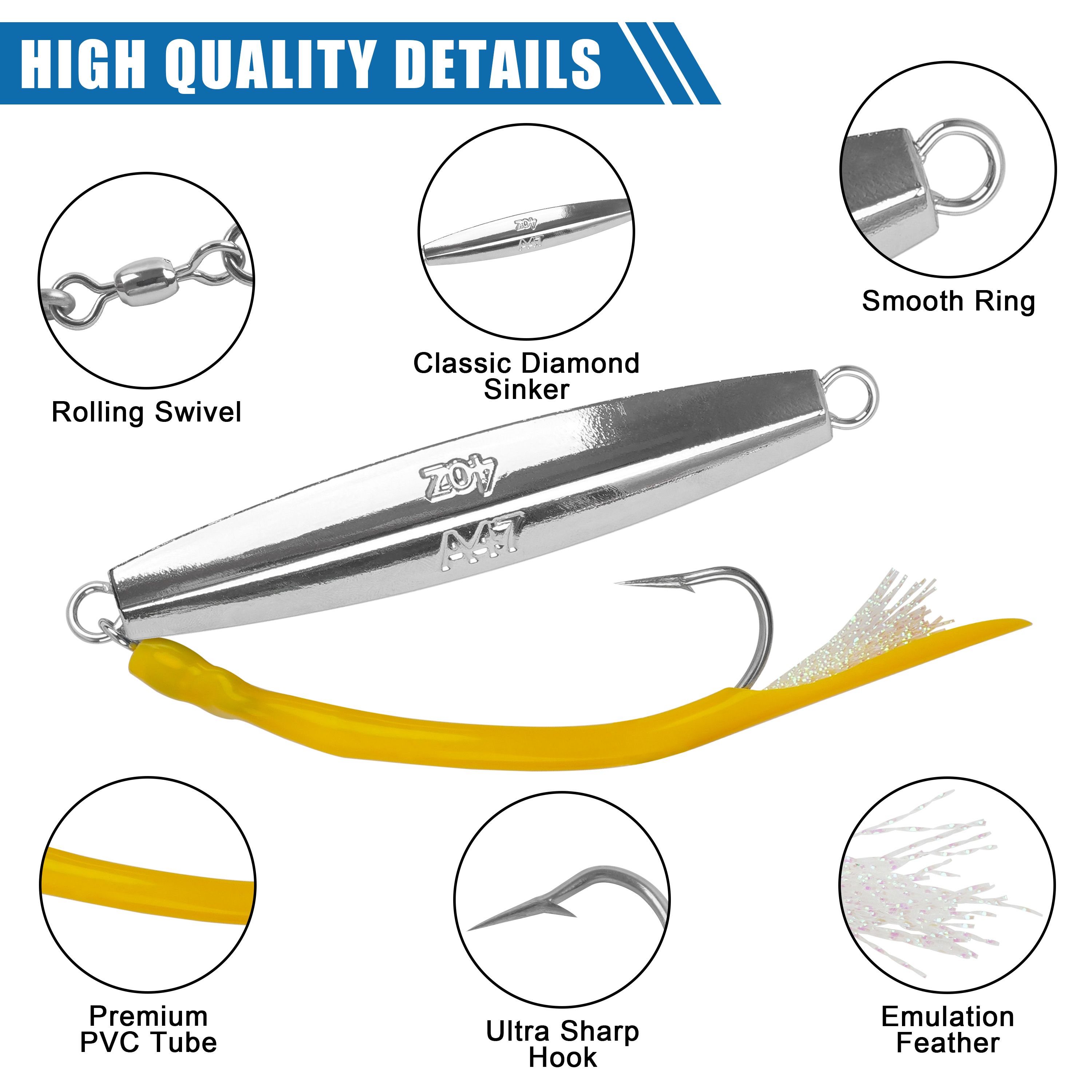 3 stücke Diamant Jigs Salzwass – Surf Fishing Equipment Bewertung und Preis
